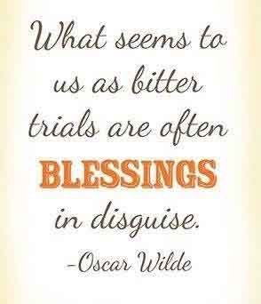 A blessing in disguise by oscar wilde