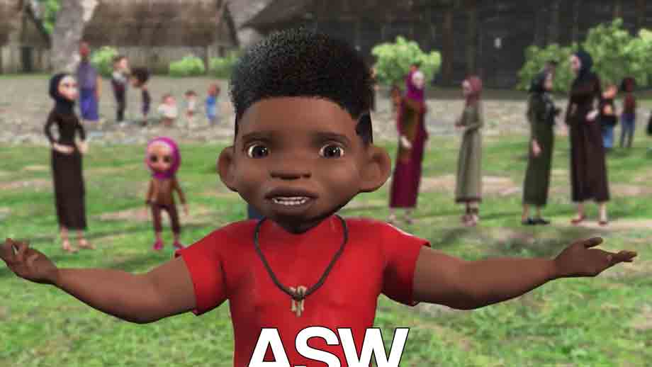 salah satu scene dalam film Merah putih one for all anak berbaju merah