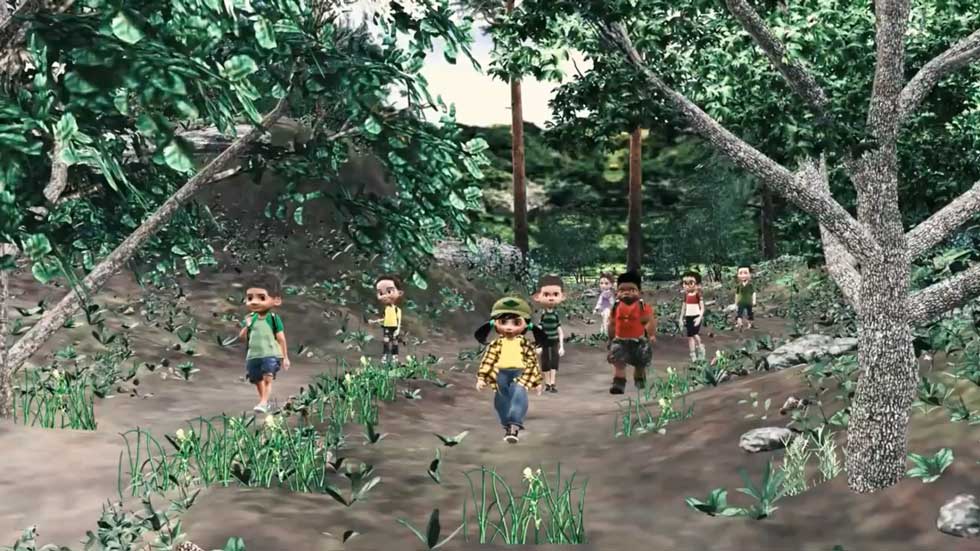 tim merdeka menyusuri hutan