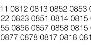 4 nomor depan nonor prefix provider seluler Indonesia