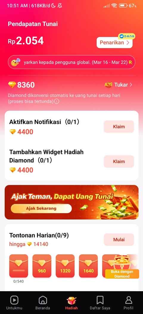 Dapat uang dari FreeReels